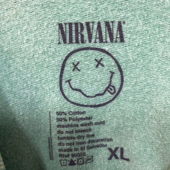 Nirvana Nevermind Green Grunge Crewneck size XL - Picture 4 of 4